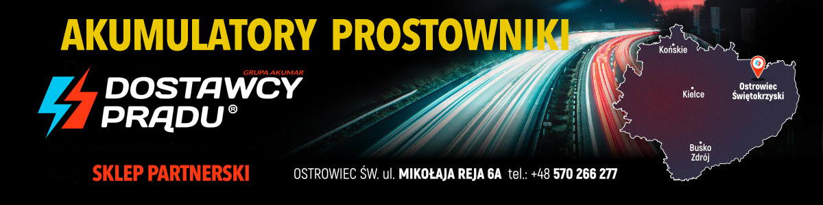 Akumulatory Ostrowiec adres sklepu partnerskiego Dostawcy Prądu