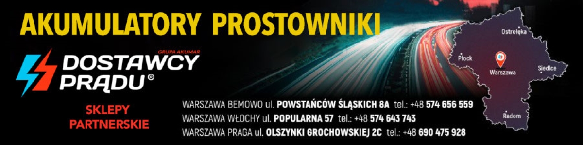 Akumulatory Warszawa adresy sklepów partnerskich Dostawcy Prądu